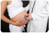 врач консультирует беременную